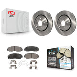 Front Disc Brake Rotors And Ceramic Pads Kit For Honda Odyssey Passport