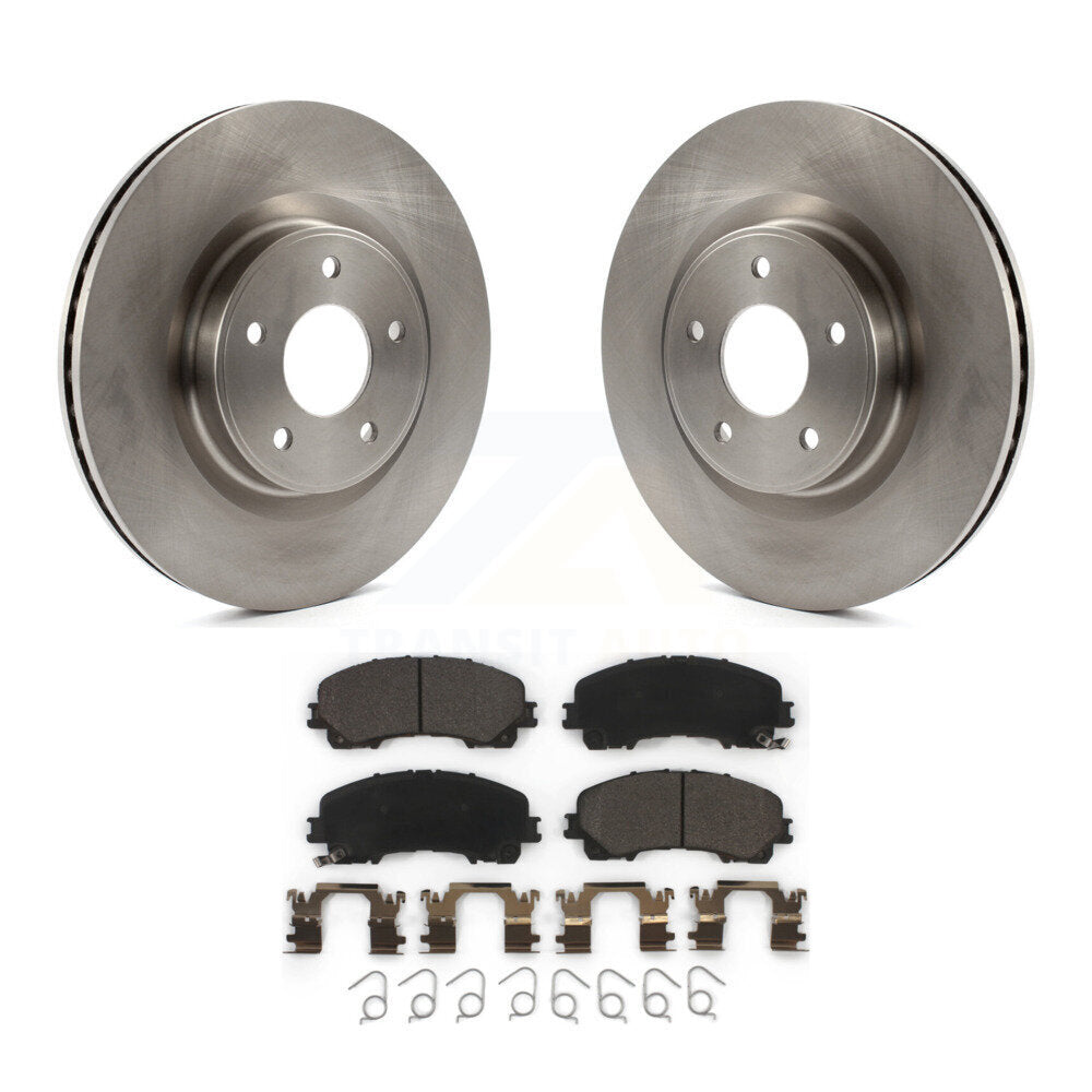 Front Disc Brake Rotors And Ceramic Pads Kit For INFINITI Q50 QX50 Q60