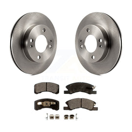 [Front] 2014-2015 Mitsubishi Mirage Premium OE Brake Rotors & Ceramic Pads Kit For Max Braking