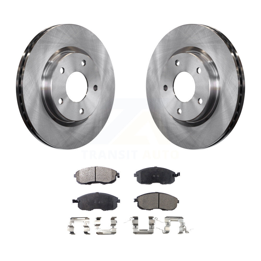 Front Disc Brake Rotors And Ceramic Pads Kit For Nissan Sentra