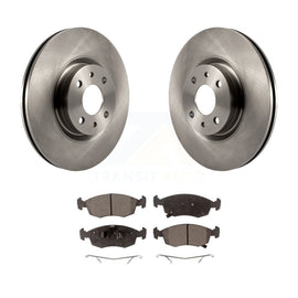 Front Disc Brake Rotors And Ceramic Pads Kit For Fiat 500