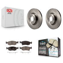 Load image into Gallery viewer, Front Disc Brake Rotors And Ceramic Pads Kit For Fiat 500