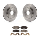 Front Disc Brake Rotors And Ceramic Pads Kit For Nissan LEAF