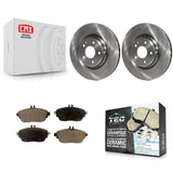 Front Brake Rotors Ceramic Pad Kit For Mercedes-Benz GLA250 CLA250 INFINITI QX30