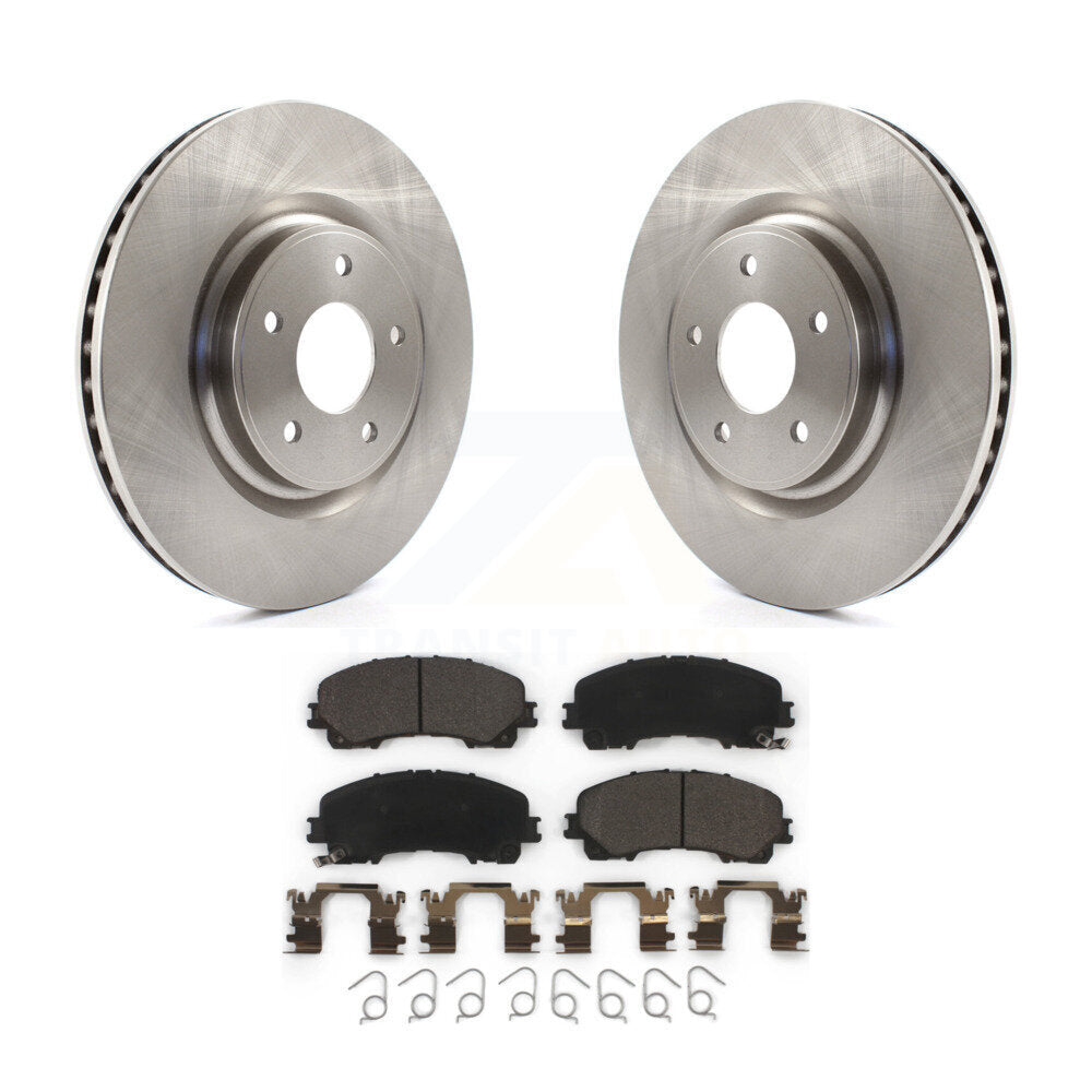 Front Disc Brake Rotors And Ceramic Pads Kit For Nissan Rogue