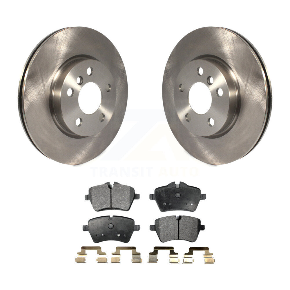 Front Disc Brake Rotors And Ceramic Pads Kit For Mini Cooper