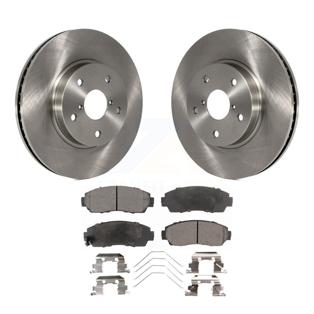 Front Disc Brake Rotors And Ceramic Pads Kit For 2016-2019 Subaru Legacy 2.5L