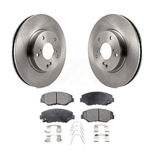 Charger l&#39;image dans la galerie, Front Disc Brake Rotors And Ceramic Pads Kit For Honda Civic