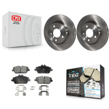 Front Disc Brake Rotors And Ceramic Pads Kit For Mini Cooper