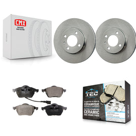 [Front] 1996-1998 Volkswagen Jetta 2.8L Premium OE Brake Rotors & Ceramic Pads Kit For Max Braking