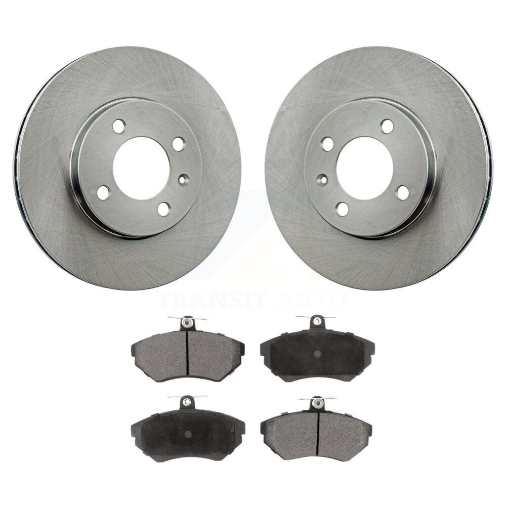 Front Disc Brake Rotors And Ceramic Pads Kit For Volkswagen Cabrio Golf Passat