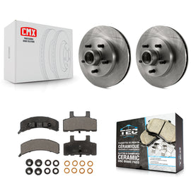 Front Brake Rotor & Ceramic Pad Kit For Chevrolet C1500 GMC Tahoe Suburban Yukon