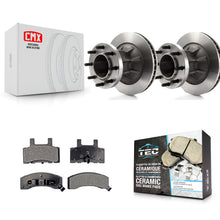 Load image into Gallery viewer, Front Brake Rotors &amp; Ceramic Pad Kit For Chevrolet Express 3500 C3500 GMC Savana