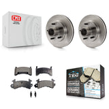 Front Brake Rotors Ceramic Pad Kit For Chevrolet S10 GMC Sonoma Blazer Jimmy S15