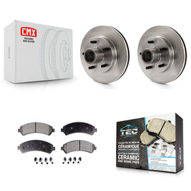 [Front] 2000 Chevrolet Blazer RWD Premium OE Brake Rotors & Ceramic Pads Kit For Max Braking