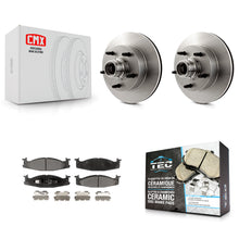 Load image into Gallery viewer, Front Disc Brake Rotor Hub &amp; Ceramic Pad Kit For Ford E-150 Econoline Club Wagon