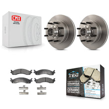 Load image into Gallery viewer, Front Brake Rotor Hub Ceramic Pad Kit For Ford F-350 F-250 E-250 Econoline E-350