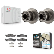 Load image into Gallery viewer, Front Brake Rotor Ceramic Pad Kit For Ford E-350 Super Duty Econoline Club Wagon
