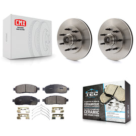 [Front] 2004 Ford F-150 RWD Premium OE Brake Rotors & Ceramic Pads Kit For Max Braking