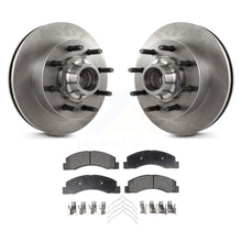 Charger l&#39;image dans la galerie, Front Disc Brake Rotor Ceramic Pad Kit For Ford F-250 Super Duty F-350 Excursion