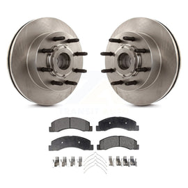 [Front] 2005 Ford Excursion RWD Premium OE Brake Rotors & Ceramic Pads Kit For Max Braking