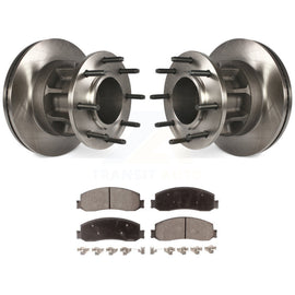 [Front] 2011 Ford F-350 Super Duty RWD Premium OE Brake Rotors & Ceramic Pads Kit For Max Braking