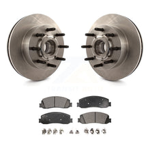 Charger l&#39;image dans la galerie, Front Disc Brake Rotor Hub &amp; Ceramic Pad Kit For Ford F-250 Super Duty F-350 RWD