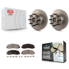 Load image into Gallery viewer, Front Disc Brake Rotor Hub &amp; Ceramic Pad Kit For Ford F-250 Super Duty F-350 RWD