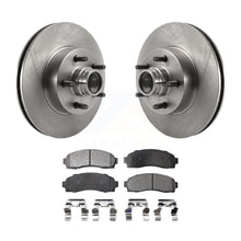 Charger l&#39;image dans la galerie, Front Disc Brake Rotors Hub And Ceramic Pads Kit For 2010-2011 Ford Ranger RWD