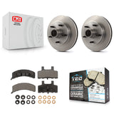 [Front] 1994-1999 Dodge Ram 1500 RWD Premium OE Brake Rotors & Ceramic Pads Kit For Max Braking