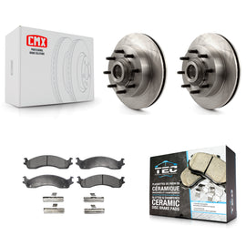 Front Disc Brake Rotor & Ceramic Pad Kit For Dodge Ram 2500 3500 Van B3500 B2500