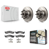 Front Disc Brake Rotor & Ceramic Pad Kit For Dodge Ram 2500 3500 Van B3500 B2500