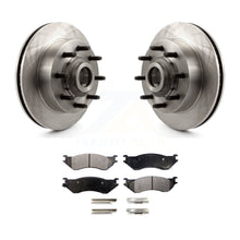 Charger l&#39;image dans la galerie, Front Brake Rotors Ceramic Pad Kit For 1999 Dodge Ram 1500 Van With 4000 Lb Axle