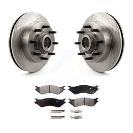 Front Brake Rotors Ceramic Pad Kit For 1999 Dodge Ram 1500 Van With 4000 Lb Axle