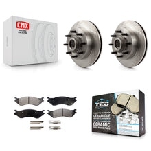 Load image into Gallery viewer, Front Brake Rotors Ceramic Pad Kit For 1999 Dodge Ram 1500 Van With 4000 Lb Axle