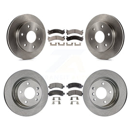 Front Rear Brake Rotor And Ceramic Pad Kit For Chevrolet Express 2500 GMC Savana