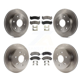 Front Rear Brake Rotor And Ceramic Pad Kit For Chevrolet Express 2500 GMC Savana