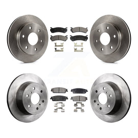 Front Rear Disc Brake Rotors And Ceramic Pads Kit For Chevrolet Silverado 1500
