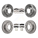 Front Rear Brake Rotors Ceramic Pad Kit For Chevrolet Silverado 2500 HD GMC 3500
