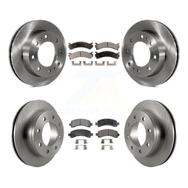 Front Rear Brake Rotor And Ceramic Pad Kit For Chevrolet Express 2500 GMC Savana