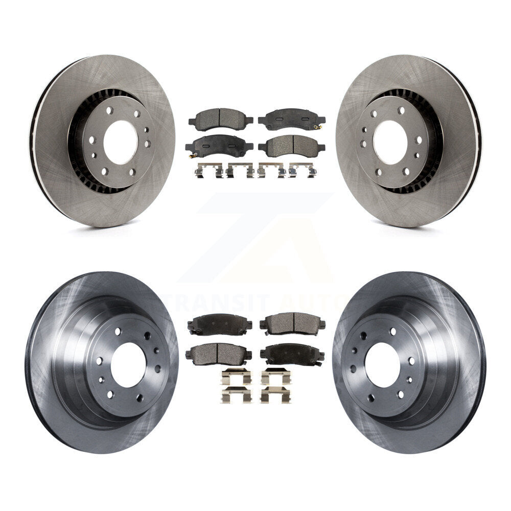 Front Rear Brake Rotor & Ceramic Pad Kit For Chevrolet Trailblazer GMC Envoy EXT