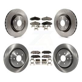 Front Rear Brake Rotor & Ceramic Pad Kit For Cadillac XLR With Heavy Duty Brakes