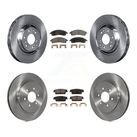 Front Rear Disc Brake Rotors And Ceramic Pads Kit For Cadillac SRX