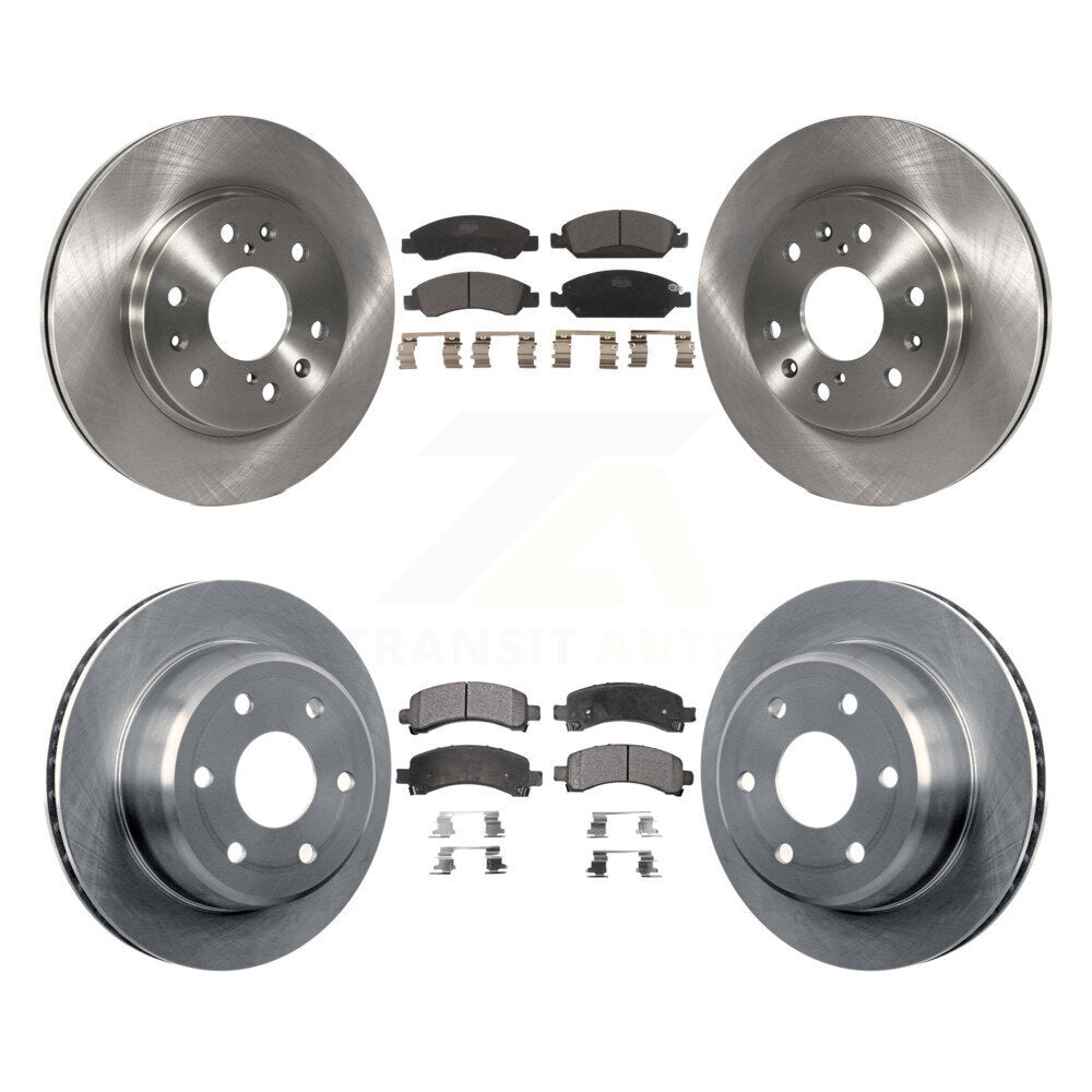 Front Rear Brake Rotor And Ceramic Pad Kit For Chevrolet Express 1500 GMC Savana