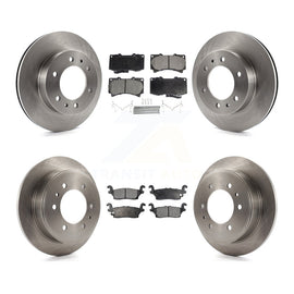 Front Rear Disc Brake Rotors And Ceramic Pads Kit For Hummer H3 H3T