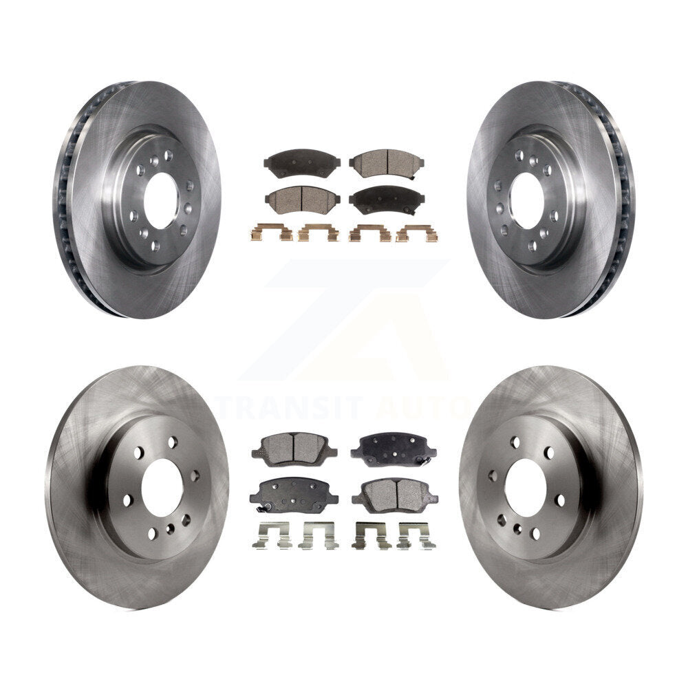 Front Rear Disc Brake Rotor Ceramic Pad Kit For Chevrolet Uplander Buick Terraza