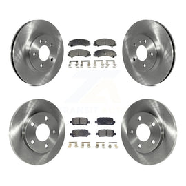 Front Rear Disc Brake Rotors And Ceramic Pads Kit For Chevrolet Impala Limited