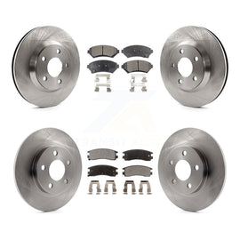 Front Rear Brake Rotors & Ceramic Pad Kit For Cadillac DeVille Buick Park Avenue