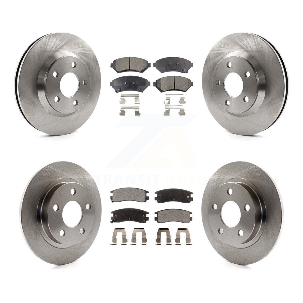 Front Rear Brake Rotor Ceramic Pad Kit For Buick LeSabre Pontiac Bonneville Park