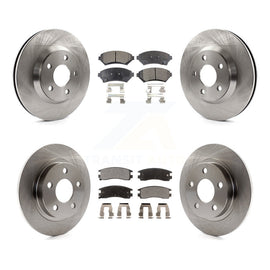 Front Rear Brake Rotor Ceramic Pad Kit For Buick LeSabre Pontiac Bonneville Park